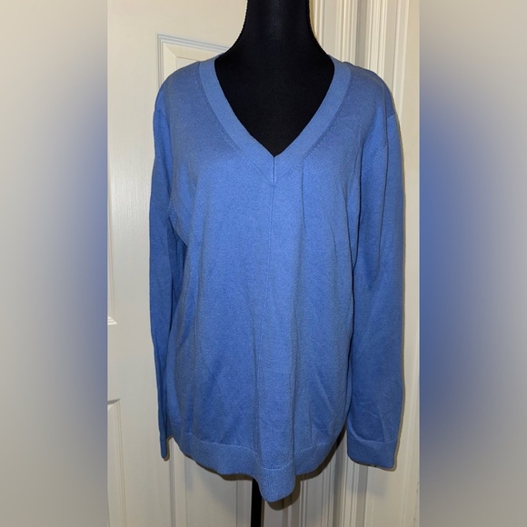 Talbots Royal Blue Knit Top - Picture 1 of 6